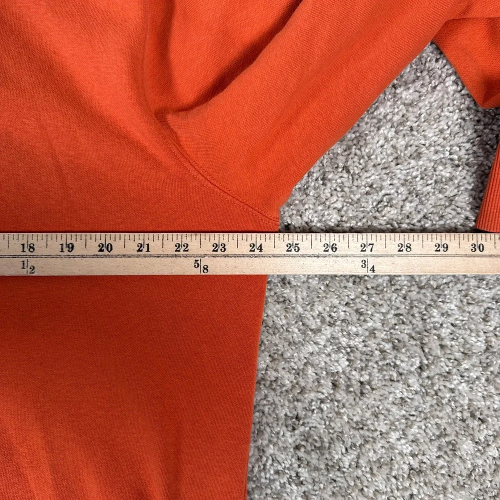 The North Face Hoodie‎ Mens Large Orange Half Dome Logo Pullover Sweatshirt